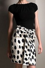 The Look For Less: Armani Collezioni Polka-Dot Skirt 