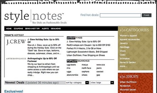 Fab Site: StyleNotes.com 
