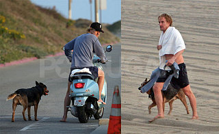 Owen Vespas to Exercise the Dog