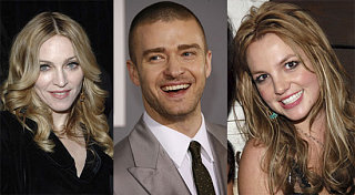 Justin's Been Busy with Madonna and Britney!