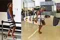 Matthew Shows His Stripes at LAX