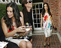 Demi Takes A Break From Painting Project