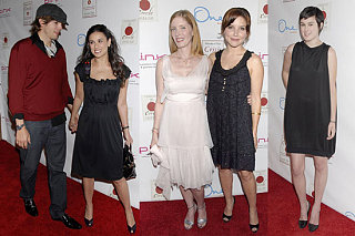 The Girls Go LBD While Ashton Half-Tucks Shirt In