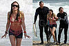 Hilary Hits The Beach but Hides Her Bikini Body