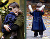 Suri Shows off Fancy Hairdo, Jacket and Bottles