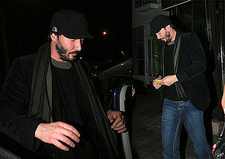 Keanu Throws Back a Few