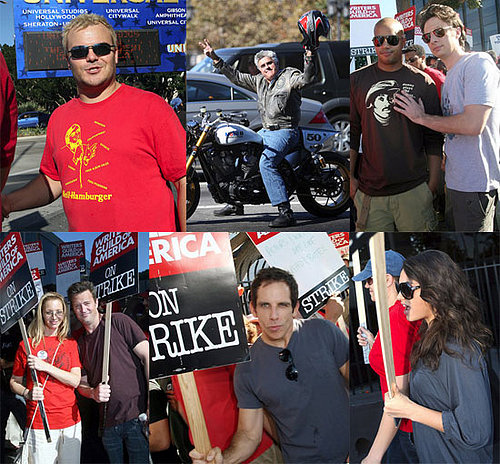 Ben Stiller, Jay Leno, Jack Black, Matthew Perry and Lisa Kudrow Join Writers Strike