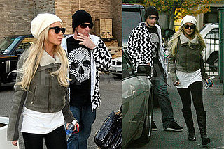Lindsay Lohan Goes to Cody's Basketball Game and JFK with Riley
