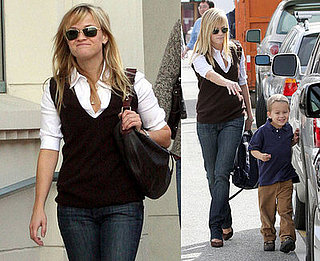 Reese Witherspoon, Deacon Phillippe, Ava Phillippe in Brentwood