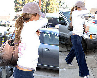 Jessica Covers Her Face but Not Her Non-Belly