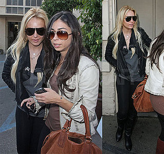 Lindsay Lohan and Courtenay Semel at La Scala