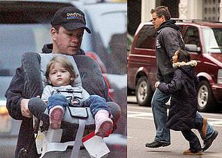Matt Damon and His Girls on the Go