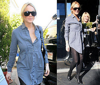 Lindsay Lohan Shopping in Beverly Hills