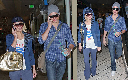 Paris Hilton and Alex Vaggo Go Shopping