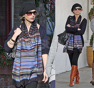 Sarah Michelle Shops in Stripes