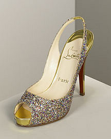 Pre Fall Collection Christian Louboutin Glitter Pump?-? Christian Louboutin?-? Neiman Marcus