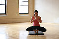 YOGA CHALLENGE:  Balancing Wide Squat
