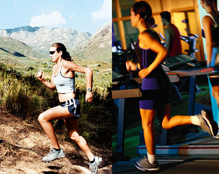 Which do you find more difficult:  running outside or on a treadmill?