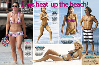Celebs Heat Up the Beach