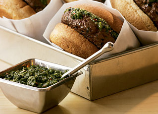 Healthy BBQ:  South Beach Diet Chimichurri Burgers