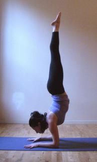 Strike a Yoga Pose:  Forearm Stand 