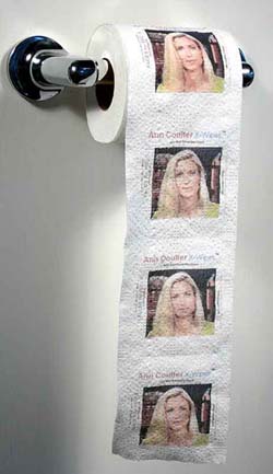 GiggleSugar Exclusive! Product of the Day: Ann Coulter Toilet Paper