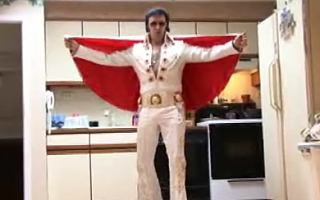 Elvis Impersonator Fries Peanut Butter and Banana Sandwiches