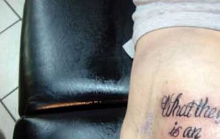 Another Contender For Dumbest Tattoo Ever