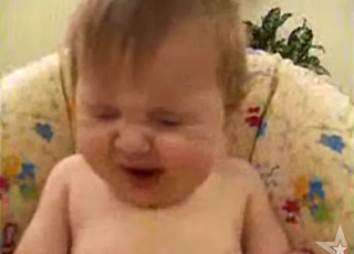 Baby Eats Something Weird