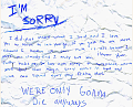 Found! An Apology Letter