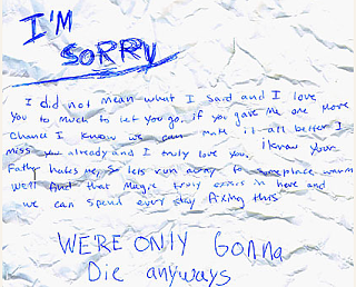 Found! An Apology Letter