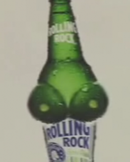 Rolling Rock Tests Out Its Boob Bottle