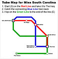 A Map For Miss Teen S.C.