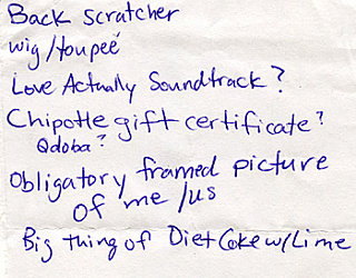 Found! List Of Things For Me/Us