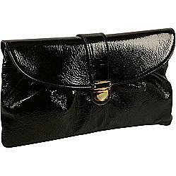 Pietro Alessandro Crinkle Patent Wristlet/Clutch