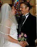 Me and My husband on our wedding day.
