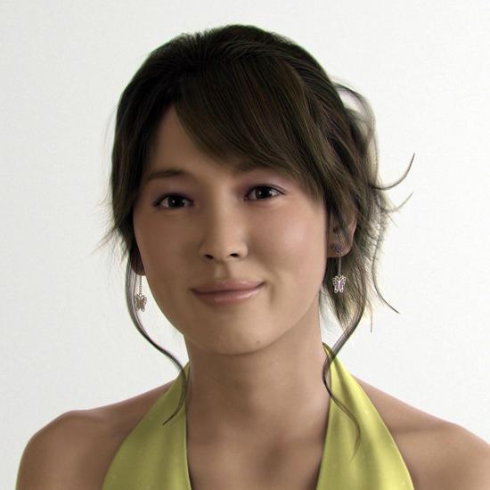 Korean Actress Poses For Computer-Generated Image