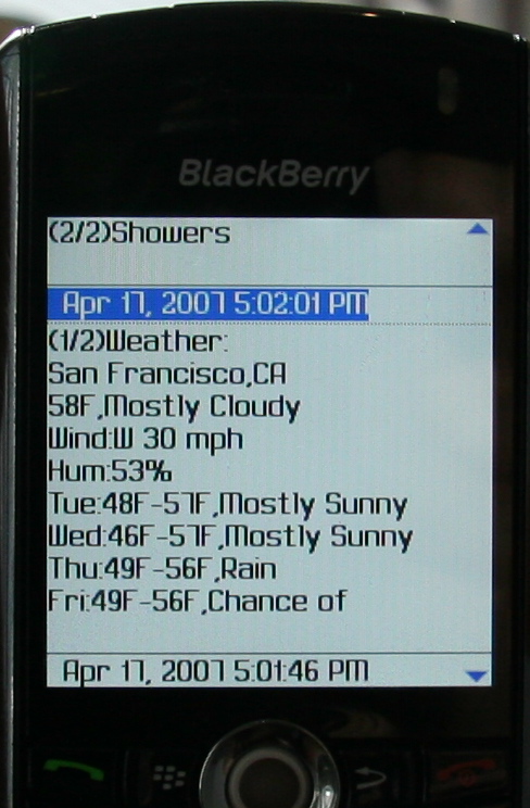 Geek Tip: Use Google As Your Mobile Weatherman