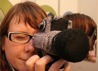 Totally Geeky or Geek Chic? Plush Camera Case