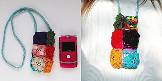 Totally Geeky or Geek Chic? Crochet Rose Cellphone Cozy