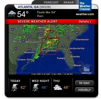 Download Of The Day: Weather Channel Mac Widget