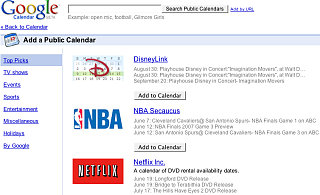 Geek Tip: Using Google Calendar Gallery