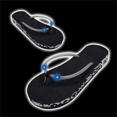 Totally Geeky or Geek Chic? Lighted Flip-Flops