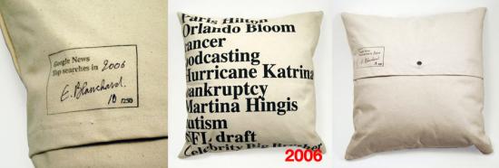 Totally Geeky or Geek Chic? Google News Pillows