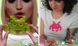Totally Geeky or Geek Chic? Space Invaders Necklace