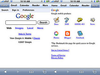 The iPhone Gets Google Friendly