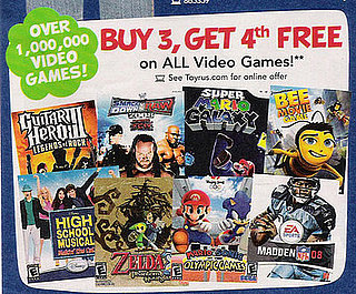 Buy Three Get One Game Free at Toys "R" Us 