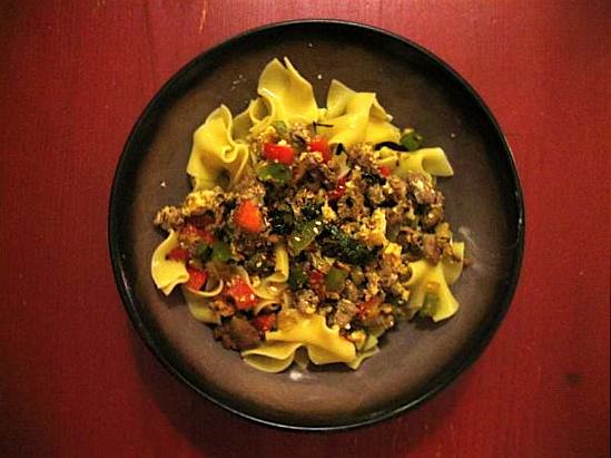 Reader Recipe: Asian Stroganoff/Drunken Noodle Combo