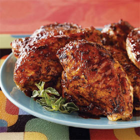 Sunday BBQ: Honey Bourbon Chicken Breasts