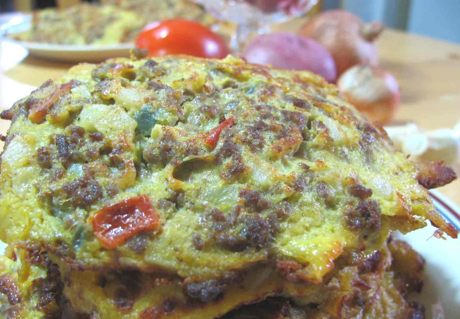 Monday's Leftovers: Ground Beef Omelet Monday's Leftovers: Ground Beef Omelet